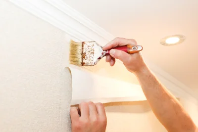Pose de papier peint à Virson — revêtements muraux et toiles de verre